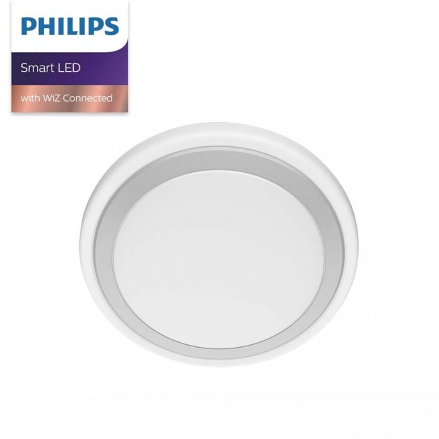 Philips 飛利浦 Wi-Fi WiZ 慕心智慧 LED吸頂燈 銀色 1