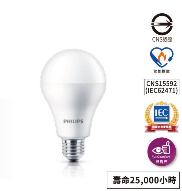Philips 飛利浦 LED高亮度燈泡-14W球泡 1