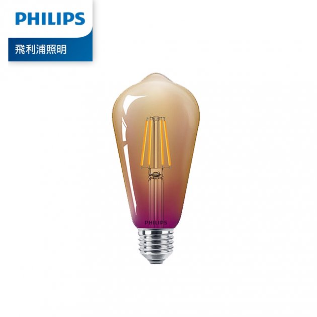 Philips 飛利浦 5.5W LED仿鎢絲燈泡 2入/4入組 1
