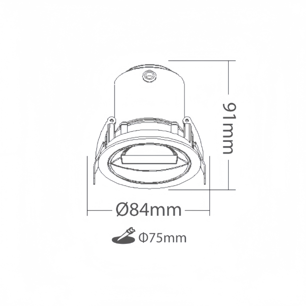 偏光洗牆 LED 崁燈｜聚光均勻｜牆面照明首選 2
