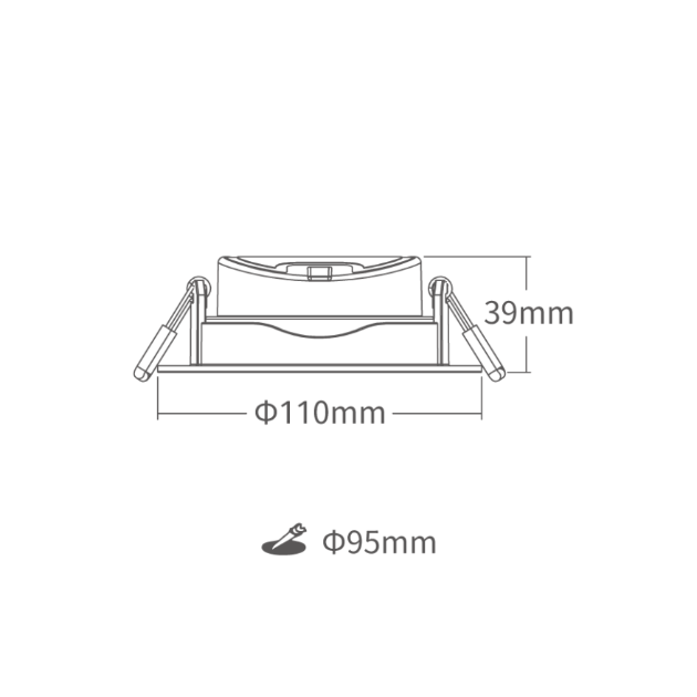 廣角平面型 LED 崁燈｜均勻照明｜現代室內燈具 3